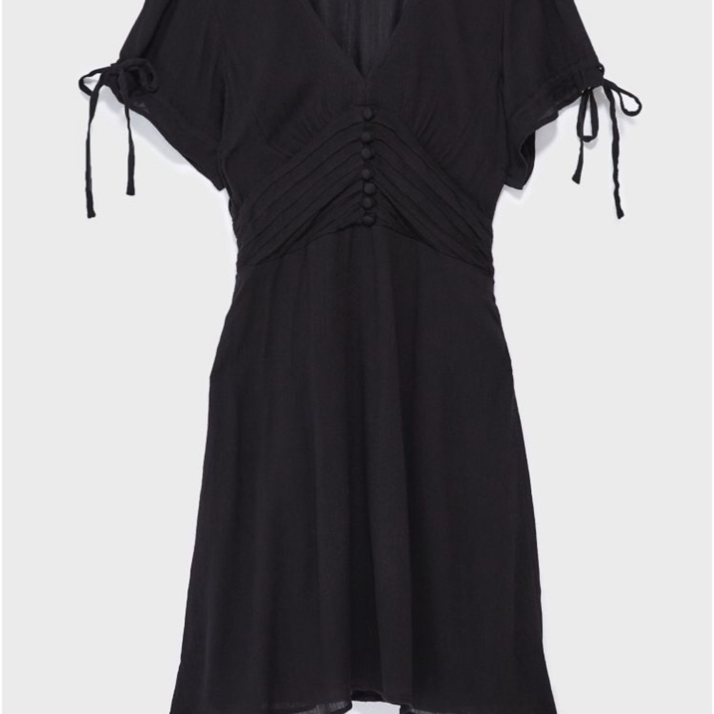 black milkmaid dress from urban outfitters